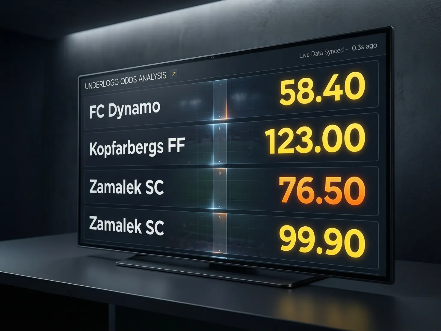 Pantalla de apuestas mostrando cuotas altas para selecciones modestas