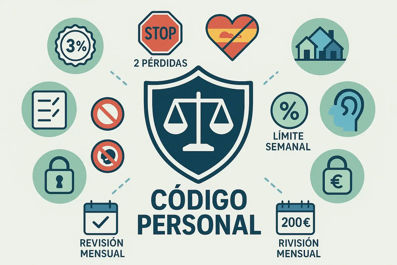 Código personal de reglas y disciplina para apuestas responsables: 10 reglas inquebrantables del apostador