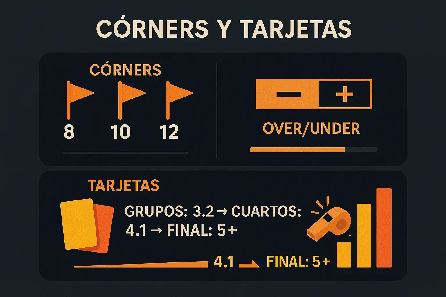 Análisis de mercados de córners y tarjetas: patrones predictibles y estrategias rentables para la Eurocopa