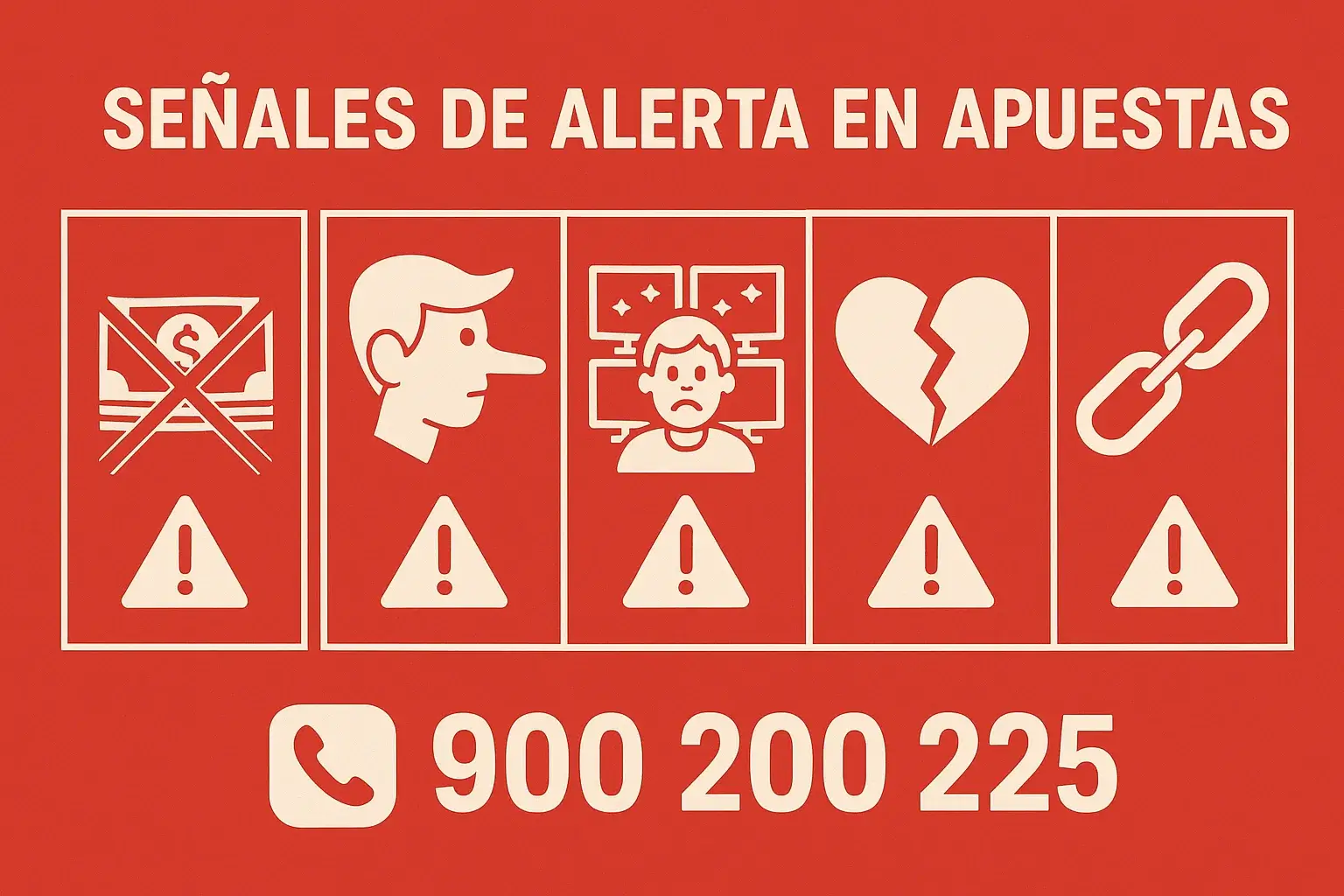 Señales de alerta de adicción a las apuestas: signos de peligro que indican problema serio más allá del hobby